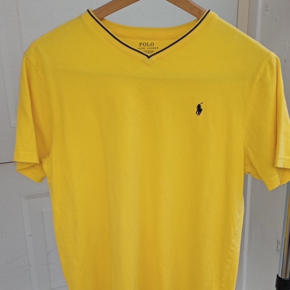 Polo by Ralph Lauren Yellow Short Sleeve Tee Vibrant Cotton Blend